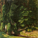 June on Taos Creek - W Herbert Dunton reproduction oil painting