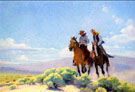 Open Range - W Herbert Dunton reproduction oil painting