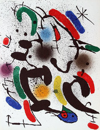 Composition VI 1974 - Joan Miro reproduction oil painting
