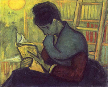 A Novel Reader - Vincent van Gogh reproduction oil painting