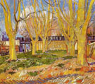 Avenue of Plane Trees Near Arles - Vincent van Gogh reproduction oil painting