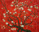 Branches of Almond Tree in Blossom in Red - Vincent van Gogh