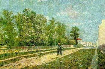 Faubourgs de Paris 1887 - Vincent van Gogh reproduction oil painting
