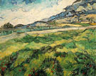 Green Wheat Field - Vincent van Gogh reproduction oil painting