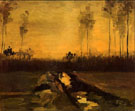 Landscape at Dusk - Vincent van Gogh