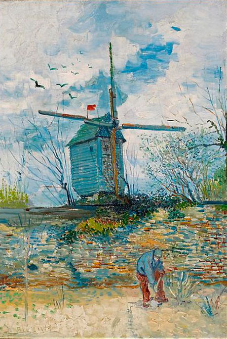 Le Moulin de La Galette - Vincent van Gogh reproduction oil painting