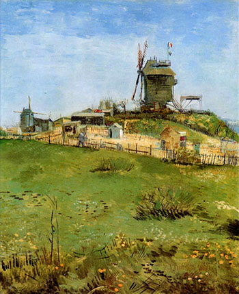 Le Moulin de La Galette A - Vincent van Gogh reproduction oil painting