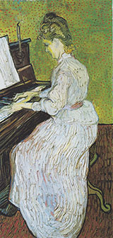 Mademoiselle Gachet at Piano - Vincent van Gogh