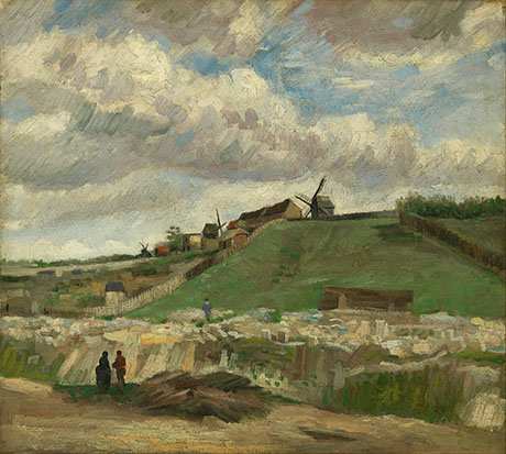 Montmartre the Quarry and Wind - Vincent van Gogh reproduction oil painting