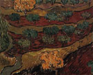 Olive Trees Against a Slope of a Hill November 3084 - Vincent van Gogh