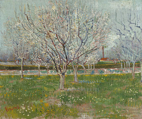 Orchard in Blossom - Vincent van Gogh reproduction oil painting