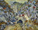 The Ravine Les Peiroulets December 1889 - Vincent van Gogh reproduction oil painting