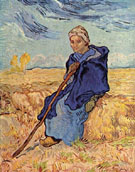 The Shepherdess - Vincent van Gogh reproduction oil painting