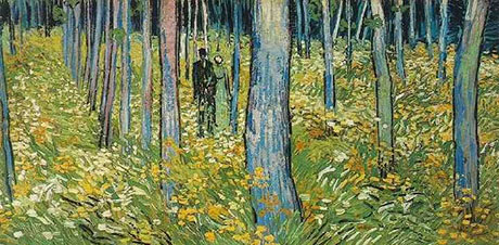 Walking in the Forest - Vincent van Gogh reproduction oil painting