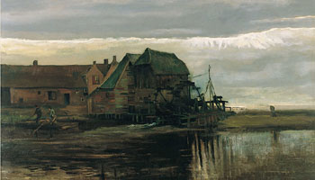 Watermill at Gennep - Vincent van Gogh reproduction oil painting