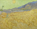 Wheat Fields with Reaper at Sunrise - Vincent van Gogh