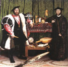 The Ambassadors 1533 - Hans Holbein reproduction oil painting