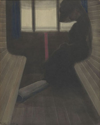 La Dame Dans Le Train - Leon Spilliaert reproduction oil painting