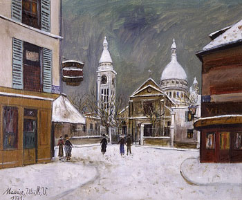 Church of St Peter Montmartre 1931 - Maurice Utrillo reproduction oil painting