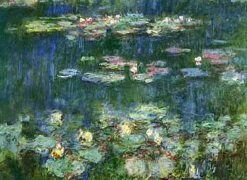 Green Reflections 3 - Claude Monet reproduction oil painting