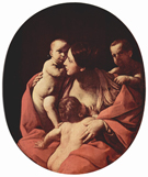 Charity 1607 - Guido Reni reproduction oil painting