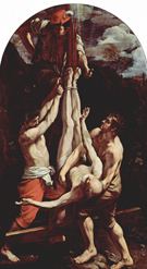 Crucifixion of St Peter 1605 - Guido Reni reproduction oil painting