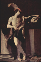 David with The Head of Goliath 1605 - Guido Reni reproduction oil painting