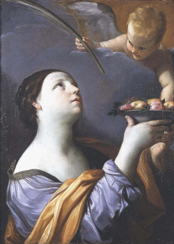 St Dorothy 1630 - Guido Reni reproduction oil painting