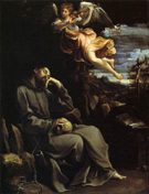 St Francis Consoled by Angelic Music 1610 - Guido Reni