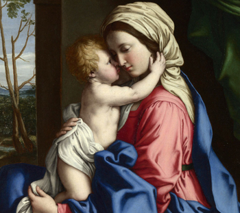 The Virgin and Child Embracing - Guido Reni reproduction oil painting