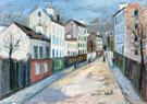 A Street in a Suburb of Paris 1912 - Maurice Utrillo