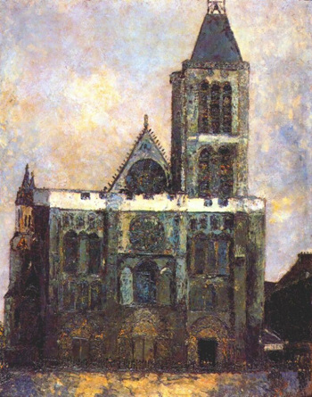 Basilica of St Denis - Maurice Utrillo reproduction oil painting