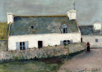 Farm on Llle dOuessant 1910 - Maurice Utrillo reproduction oil painting