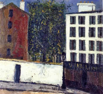 Montmartre Street 1912 - Maurice Utrillo reproduction oil painting