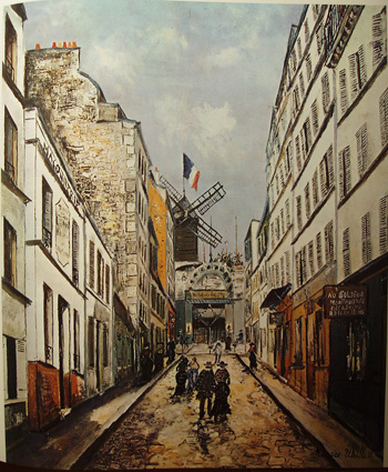 Moulin De La Galette c1908 - Maurice Utrillo reproduction oil painting