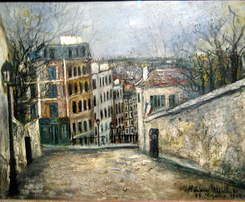 Rue Du Mont 1914 - Maurice Utrillo reproduction oil painting
