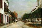 Rue Du Moutier and Place Dl La Mairie at Villejuif 1915 - Maurice Utrillo