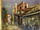 The House of Mimi Pinson in Montmartre 1915 - Maurice Utrillo reproduction oil painting
