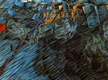 Those Who Go 1911 - Umberto Boccioni reproduction oil painting