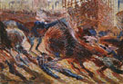 Study for the City Rises 1910 - Umberto Boccioni reproduction oil painting