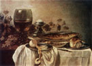 Breakfast Piece 1646 - Pieter Claesz reproduction oil painting
