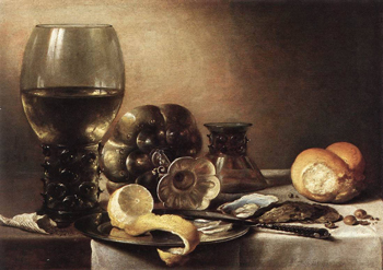 Natura Morta Con Ostriche 1633 - Pieter Claesz reproduction oil painting