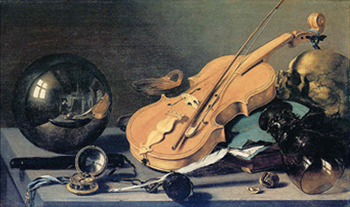 Vanitas Stilleben Mit Glaskugel 1625 - Pieter Claesz reproduction oil painting