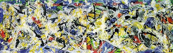 Frieze c1953 - Jackson Pollock reproduction oil painting