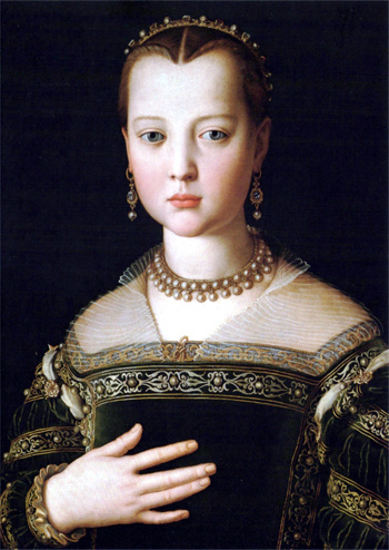 Maria Di Cosimo I de Medici - Agnolo Bronzino reproduction oil painting