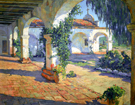 Mission San Juan Capistrano 1921 - Alson Skinner Clark reproduction oil painting