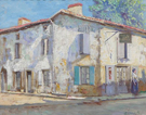 Street in La Roche France 1914 - Alson Skinner Clark reproduction oil painting