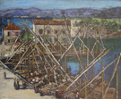 The Harbor at Zara - Alson Skinner Clark reproduction oil painting