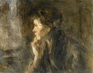 Contemplation - Isaac Israels reproduction oil painting