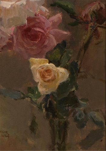 Pink Roses - Isaac Israels reproduction oil painting